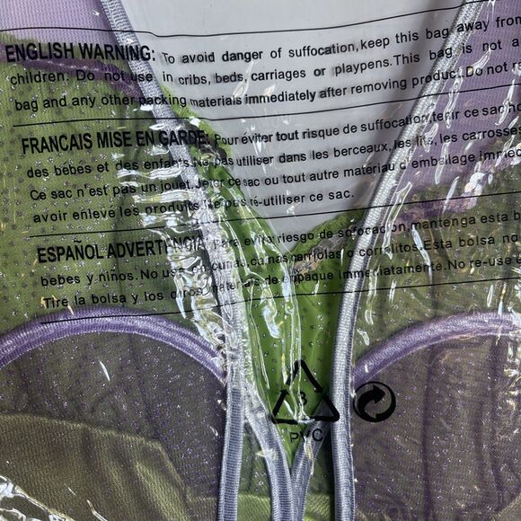 Disguise Disney Womens Tinker Bell Green & Purple Dress Costume Small (4-6) - Picture 5 of 5